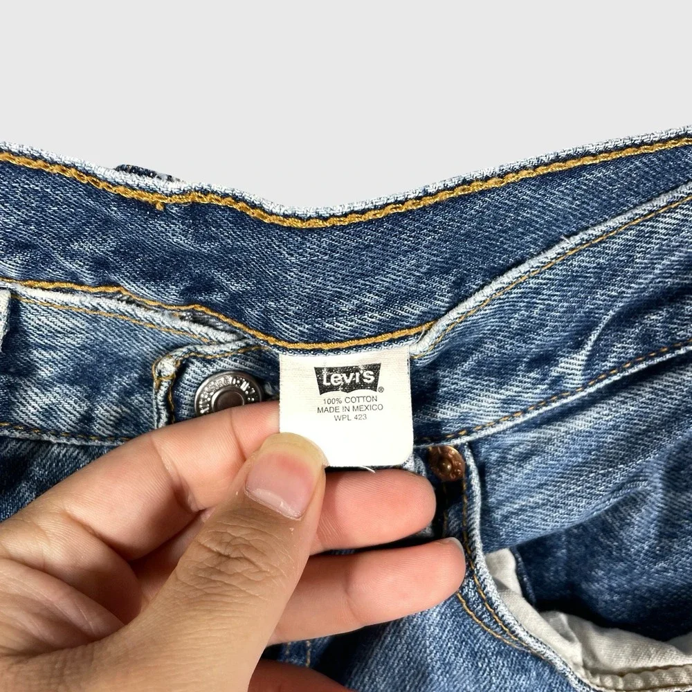 Levi's 501 Straight Leg Jeans Mens 31x30 Blue Vintage 90s Grunge Americana